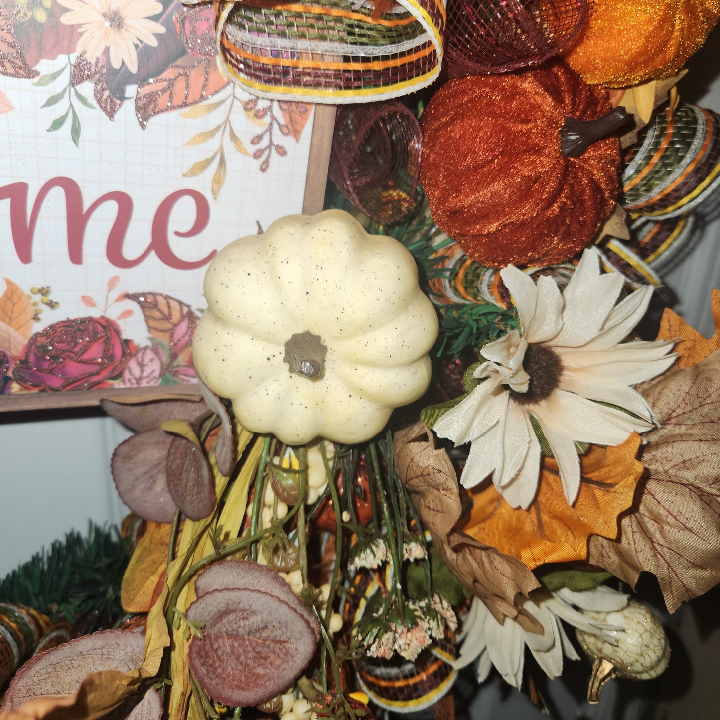 Fall Pine Wreath (Burgundy)