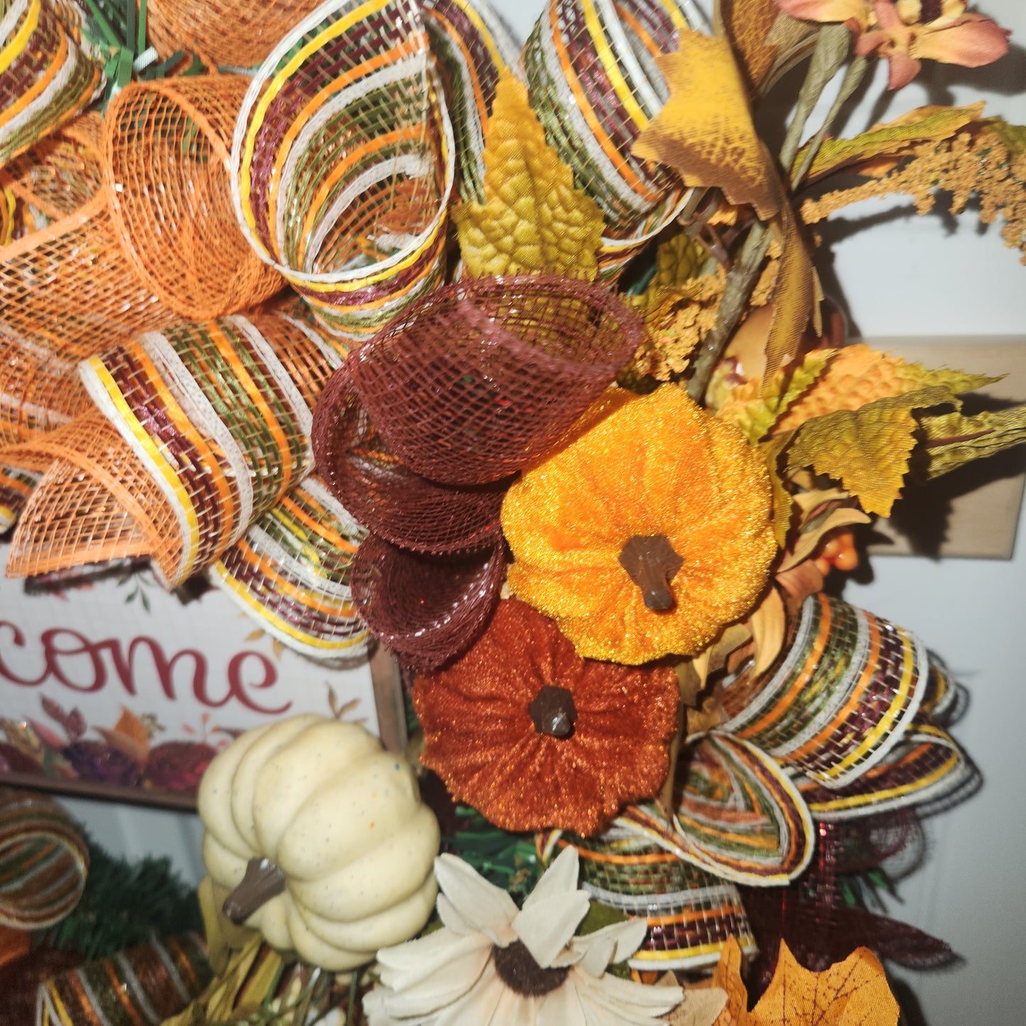 Fall Pine Wreath (Burgundy)